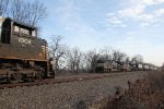 NS 4049 leads train 21J past NS 1002